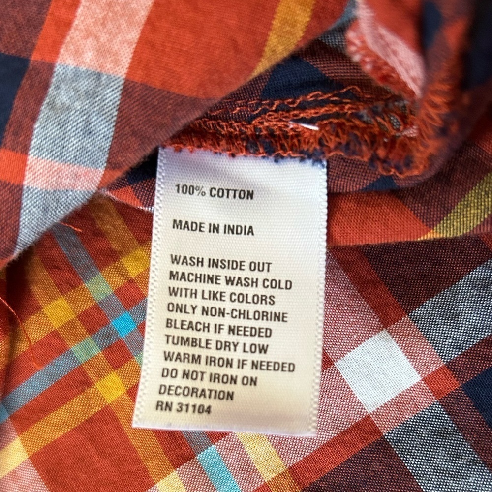 Kim Rogers women’s button down plaid fall blouse size 1x - Picture 6 of 10